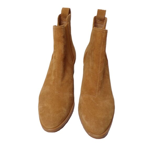 🆕 RAG & BONE Rover Chelsea Suede Bootie Ankle Boot Gold Tan 8 - Picture 3 of 8